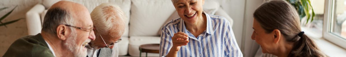 Group,Of,Four,Cheerful,Senior,People,,Two,Men,And,Two